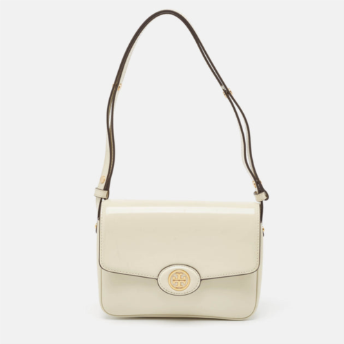 Tory Burch offpatent leather robinson spazzolato shoulder bag