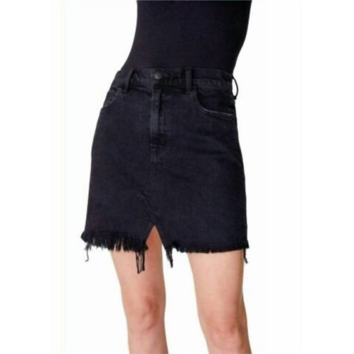J BRAND jules high rise skirt in black