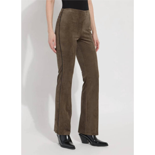 Lysse e suede pant in green smoke