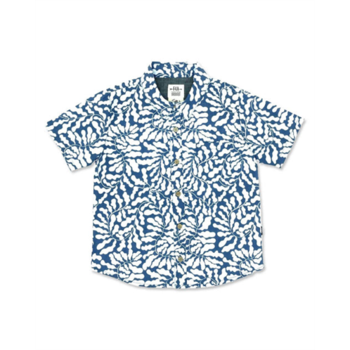 Feather 4 arrow boys button down shirt in kelp