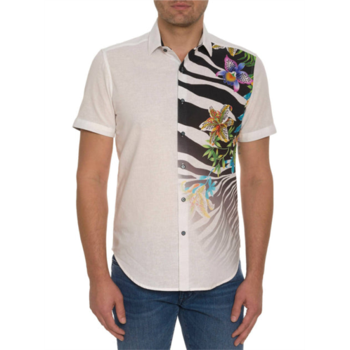 Robert Graham the ace button down shirt in white