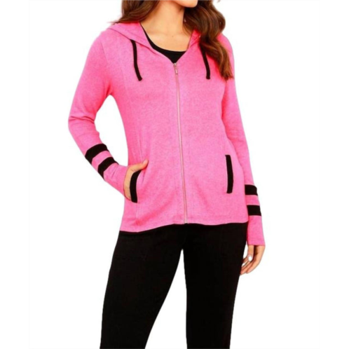 French kyss soft stretch sport hoodie in candy