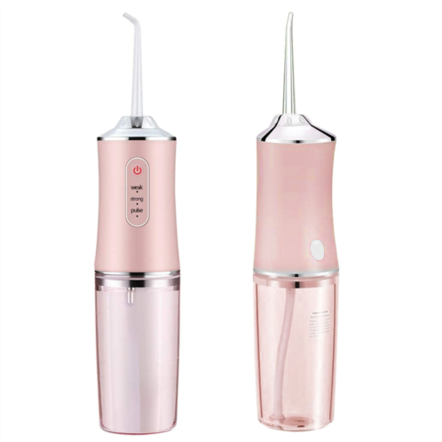 VYSN cordless oral irrigator water flosser w/ 3 modes, 4 nozzles, & detachable water tank for travel