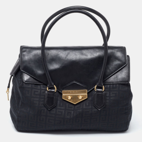 Givenchy signature canvas and leather tote