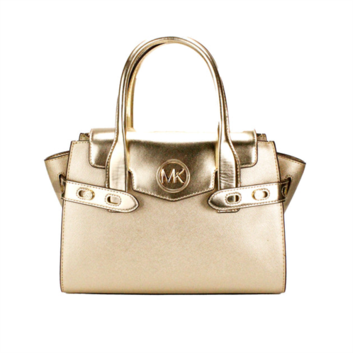 Michael Kors carmen medium pale saffiano leather satchel purse womens bag