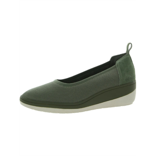 Vionic jacey knit womens suede trim slip on loafers