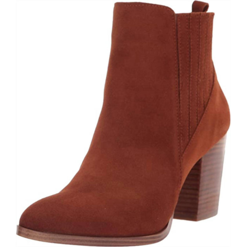 Blondo reese ankle boot in camel suede