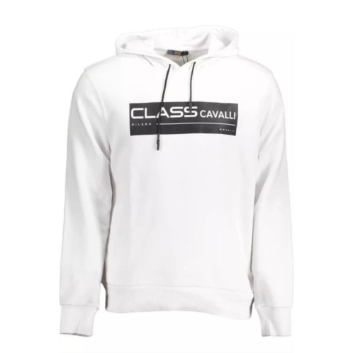 Cavalli Class classy hooded cotton mens sweatshirt