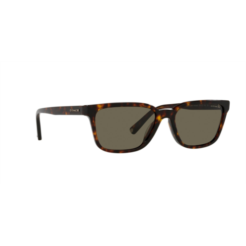 Coach mens 57 mm havana sunglasses