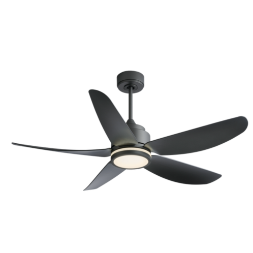 Simplie Fun 52 in ceiling fan lighting with coffee silver abs blade, remote control