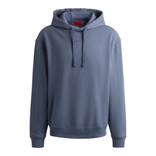 HUGO cotton-terry relaxed-fit hoodie with logo print