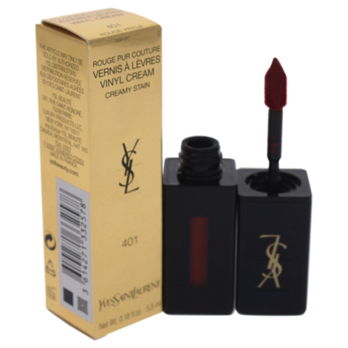 Yves Saint Laurent vernis a levres vinyl cream lip stain - 401 rouge vinyle by for women - 0.18 oz lip gloss