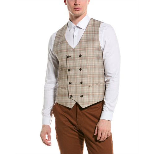 Paisley & Gray marylebone slim double-breasted vest