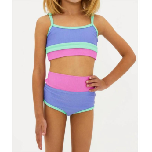 Beach Riot little eva and emmie high tide colorblock in high tide color block