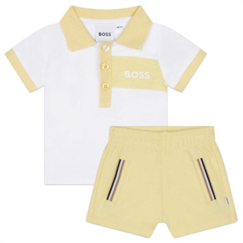 BOSS -j98419-528-nb-yellow-t-shirt+shorts