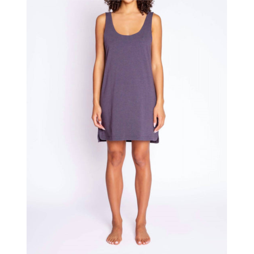 PJ Salvage molly modal chemise in charcoal