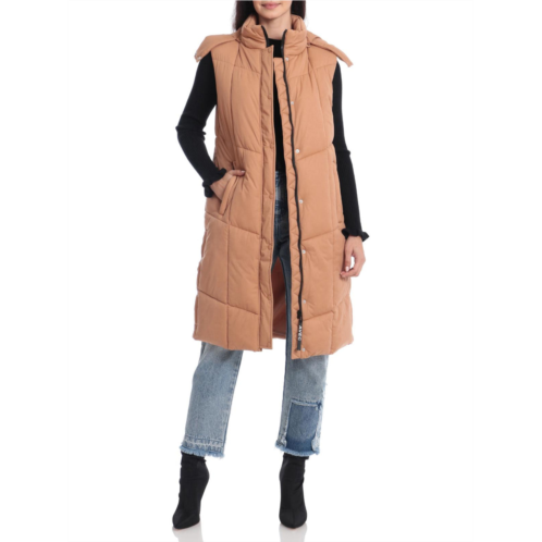 Avec Les Filles womens quilted longline vest