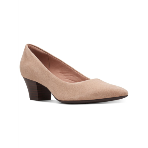 Clarks teresa step womens burnished pointed toe pumps
