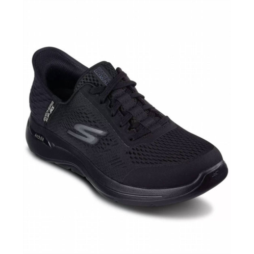 Skechers mens go walk arch fit 2.0 simplicity 2 hands free slip-ins shoes - medium width in black