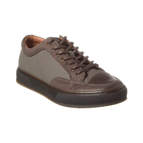 Frye hoyt low lace canvas & leather sneaker