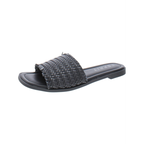 Esprit summer womens woven peep-toe slide sandals