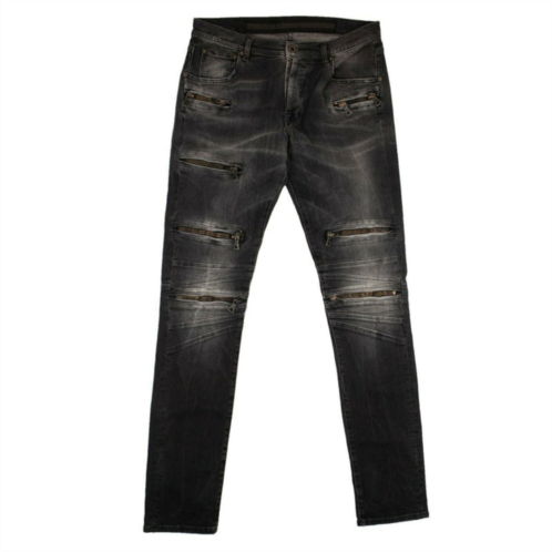 Unravel Project multi zip slim jean pants - black