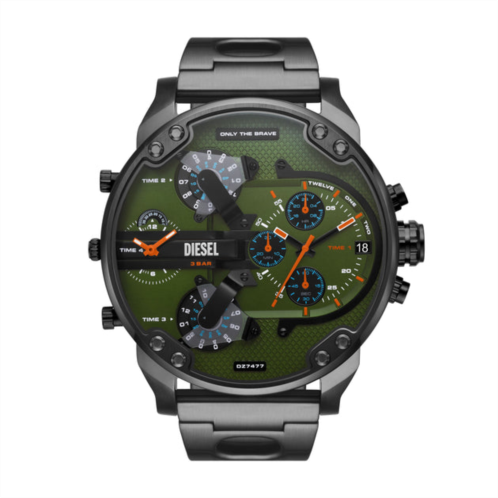Diesel mens chronograph multifunction, gunmetal stainless steel watch