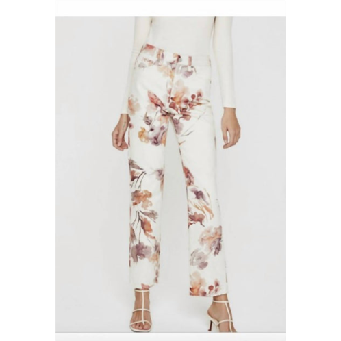 AG Jeans alexxis high rise jeans in wine floral neutral multi