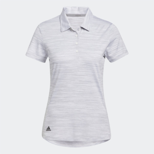 Adidas womens space-dyed short sleeve polo shirt