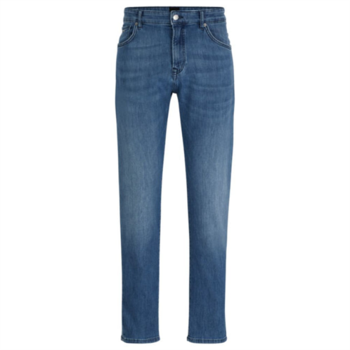 BOSS regular-fit jeans in blue comfort-stretch denim