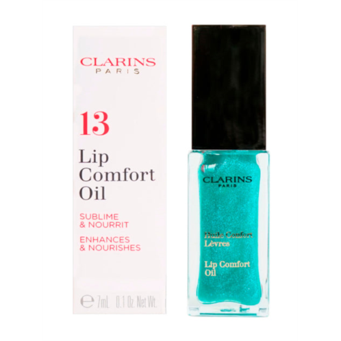 Clarins lip comfort oil enhances & nourishes 13 mint glam 0.1 oz