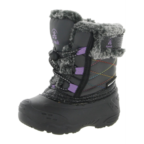 Kamik star 2 t girls cold weather faux fur lined winter & snow boots