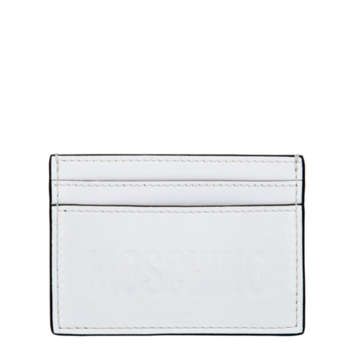 Moschino embossed logo card holder