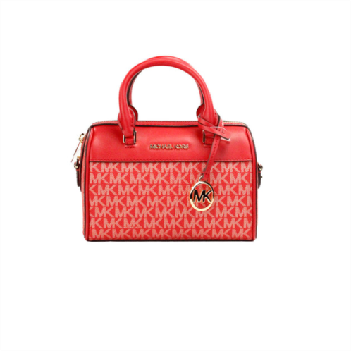 Michael Kors travel xs bright signature pvc duffle crossbody bag womens purse