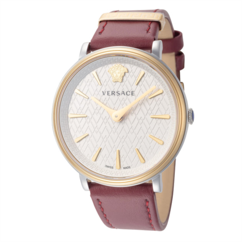 Versace womens 38mm red quartz watch ve8100719