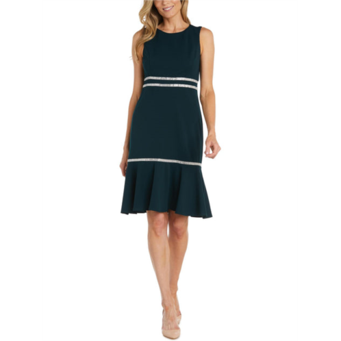R&M Richards womens knit embellished cocktail and party dress