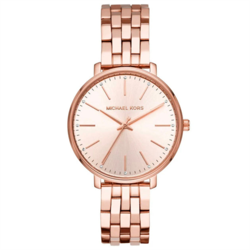 Michael Kors pyper mk3897 womens rose-gold quartz 38mm watch