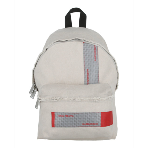 Heron Preston logo-tape distressed backpack