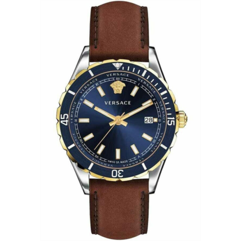 Versace mens 42mm brown quartz watch ve3a00420