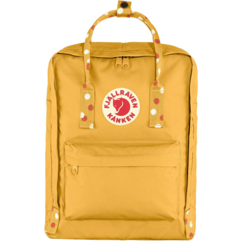 Fjallraven unisex kanken backpack in ochre-confetti pattern