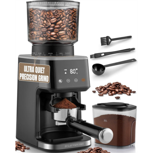 Zulay Kitchen adjustable burr coffee grinder