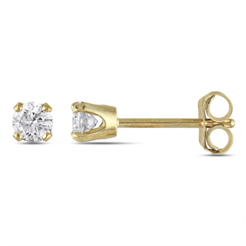 Mimi & Max 1/4ct tw diamond stud earrings 10k yellow gold