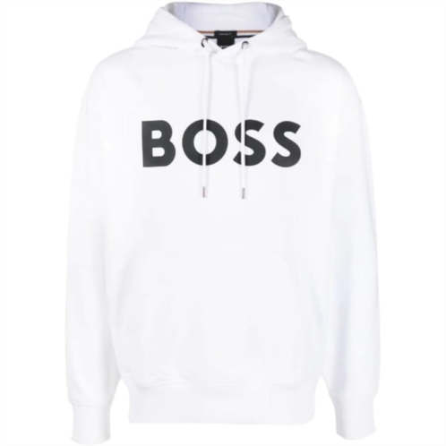 Hugo Boss mens sullivan 16 hoodie sweatshirt, white