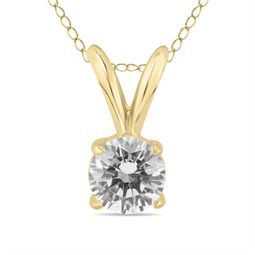 SSELECTS 3/8 carat diamond solitaire pendant in 14k