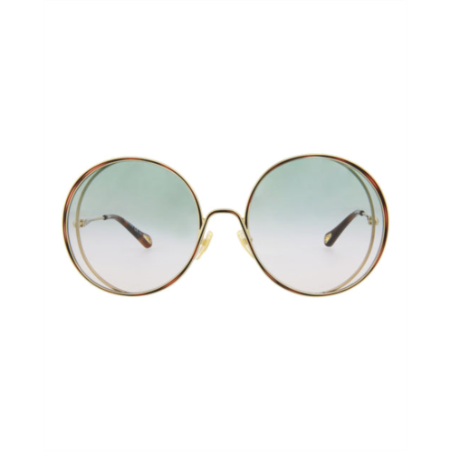 Chloe round-frame metal sunglasses