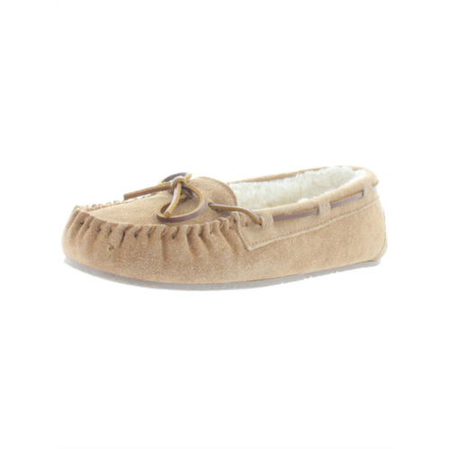 Minnetonka lodge trapper womens suede slip-on moccasin slippers