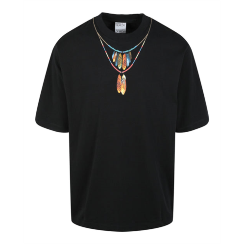 Marcelo Burlon feathers necklace t-shirt