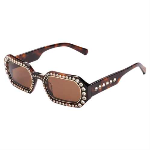 Swarovski womens 48 mm brown sunglasses 5627866