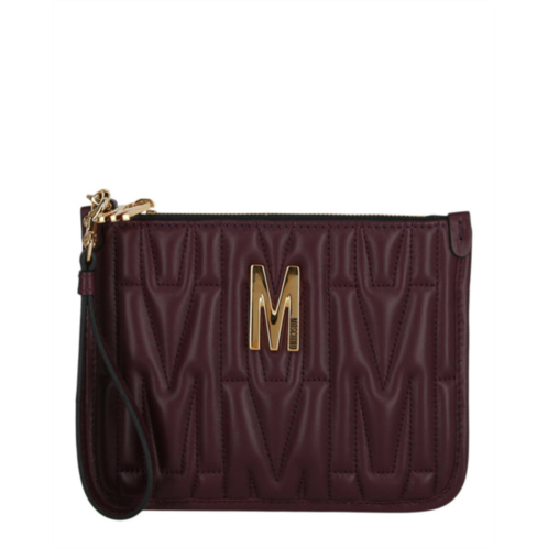 Moschino m quilted wristlet