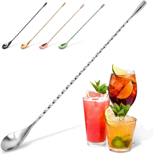 Zulay Kitchen bar spoon & cocktail mixing spoon for cocktail shakers